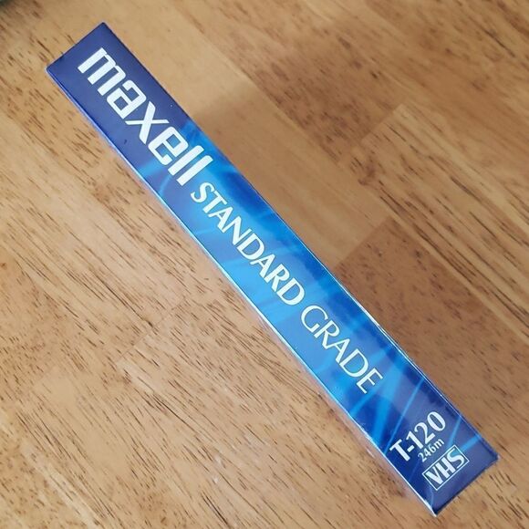 𝅺MAXELL VHS Video Cassette New Sealed Standard Grade 6 hours in EP Mode T-120 - Picture 3 of 6